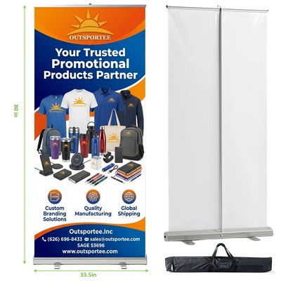 Retractable Banner Stand Roll Up Display sign