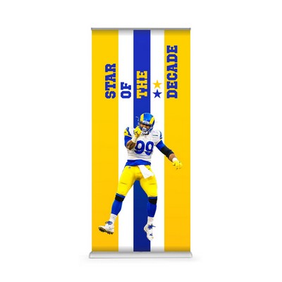 33.25"x78" Deluxe Double-Sided Retractable Banner Kit/Product Bundle