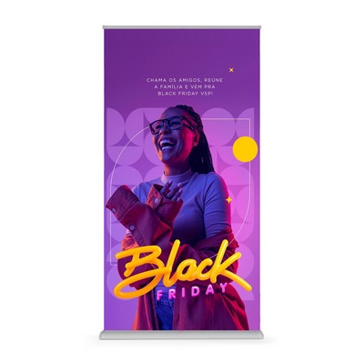 39" x 78" Deluxe Single Sided Retractable Banner Kit/Product Bundle