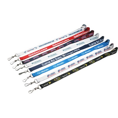 1" Digital Sublimation Printed Lanyard